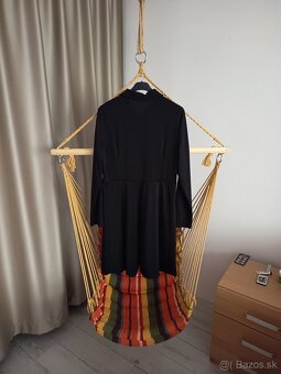 Dámske šaty čierne XL nové zo zipsom - 2