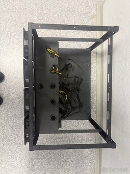 Mining rig rám + 1000W zdroj + ventilátory - 2