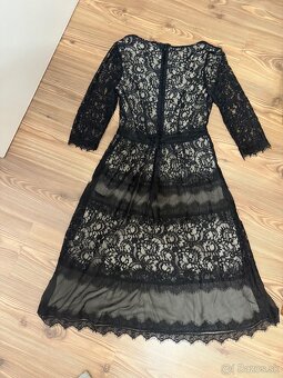 Čierne čipkované šaty NOVÉ - 2