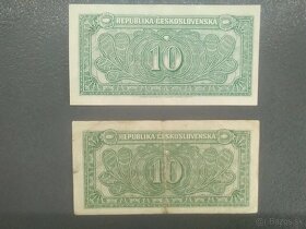 První poválečná bankovka 10 korun - 2