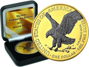 Investicne striebro mince minca Americký Orol - 2