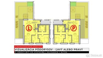 3 izbový byt 85,6 m2 + terasa 76,8 m2 v novom projekte, Nitr - 2