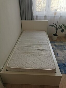 Jednolôžková posteľ (Ikea) s roštom a matracom - 2