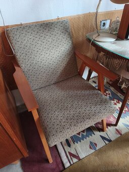 Dve retro kresla a stolik TATRA PRAVENEC / JIRAK - 2