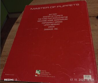 Metallica Kniha s piesňami - 2