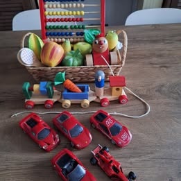 Drevené hračky, autíčka pre deti - 2