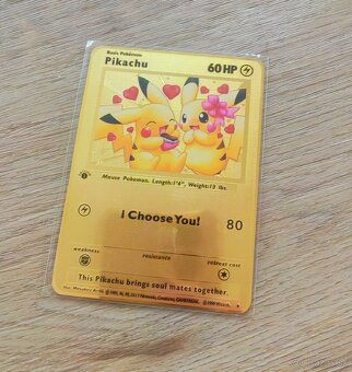 Kovové Pokémon karty - 2