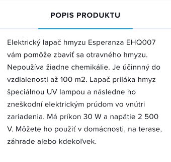 Predám lapač hmyzu - 2