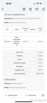 Tehotenské nohavice biele - 2