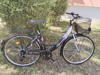 Cestný dámsky bicykel s košíkom Olpran - 2