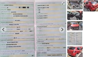 DACIA SANDERO 1.2 2013 predám MOTOR D4F F7 DVERE, PREVODOVKA - 2
