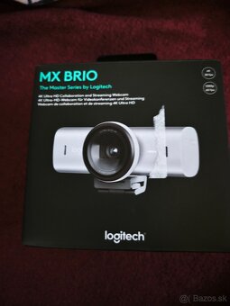 Logitech MX Brio 4K Ultra HD Webcam, Pale Grey - 2