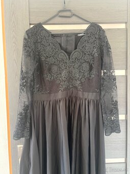 Čierne spoločenské šaty XXL M - 2