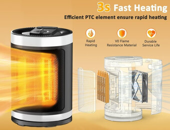 Keramický ohrievač 1500 W - 2