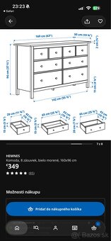 HEMNES komoda - 2