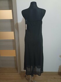 Nové čierne dlhé šaty veľkosť 40 - 2