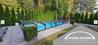 Zastrešenie bazéna, bazénu, 420 x 850 x 80cm - SYSTEM COVERS - 2