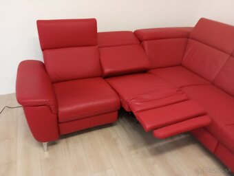 luxusná pohovka z pravej kože 240x210 cm TOP STAV - 2