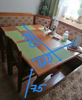 Rohová lavica z masívneho dreva - 2