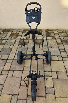 Ultrakomaktny golfovy vozik Fastfold Slim cierny s prislusen - 2