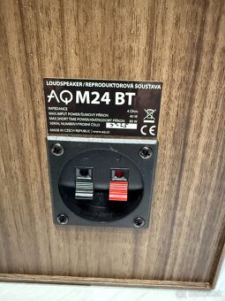 reprosústva AQ M24 BT v orechovom prevedení pre náročných - 2