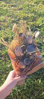 🌼 Sušená kytička z makovíc a sušených tráv 🌼 - 2