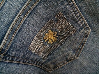 Riflová sukňa s výšivkou, 34 - 2