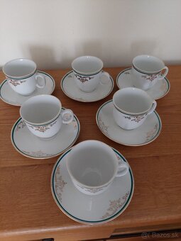 Šálky mokka 6 kusov Bohemia Czechoslovakia - 2