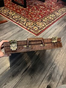 Retro kufrík atašé krokodília koža I vintage I - 2