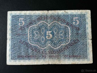 ►►►5 korún Československých r. 1919◄◄◄ - 2