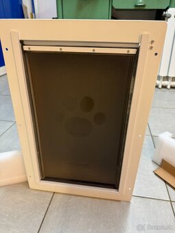 Prielez - kovové dvierka pre veľkých psov ca.30kg/ mačky - 2