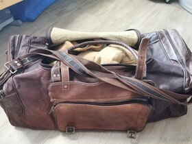 Cestovná taška - camell leather - 2