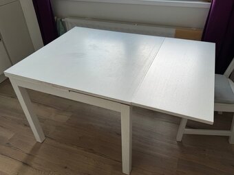 Rozkladací stôl IKEA Bjursta biely - 2