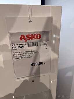 Komoda ASKO biela podsvietena - 2