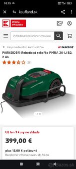 Robotická kosačka PARKSIDE® 20 V "PMRA 20-Li B2 - 2