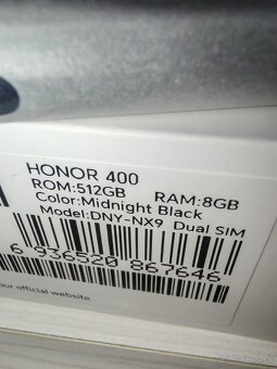 Nový Honor 400 5G 8GB/512GB - 2