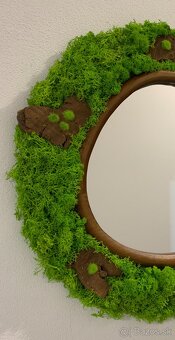 Machové zrkadlo Light green - 2