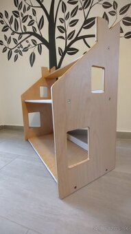 Montessori detská knižnica regál Domček - 2