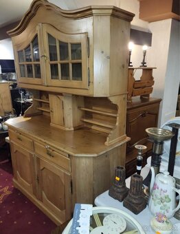 Pribornik, masív, v 210, s 150, h 60 cm, dvacdiely, bazar - 2