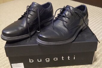 Čierne pánske spoločenské topánky Bugatti č.41 nové - 2