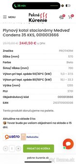 Plynový kotol stacionárny Medveď Condens 35 KKS - 2