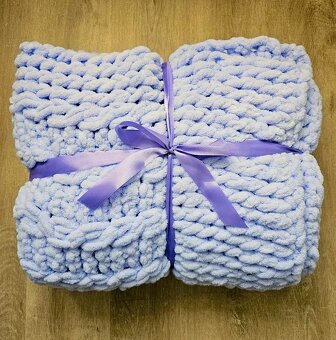 Puffy deka - lila - 180 x 100 cm - 2