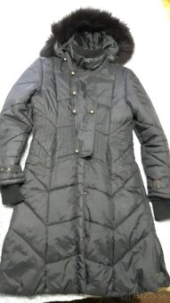 čierna dlhá dámska bunda šuštiaková zn.Dromedar - 2