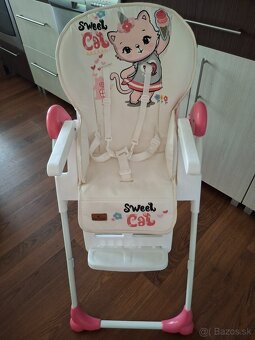 Lorelli Oliver multifunkčná jedálenská stolička - Pink Cat - 2