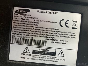 TV Samsung PS42C450 - 2