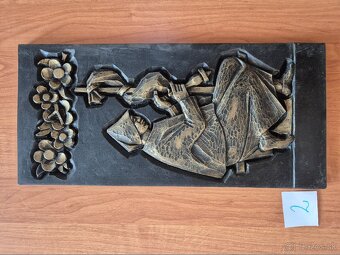 Retro plastiky na stenu - 2