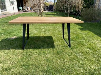 masívny dubový stôl - 2