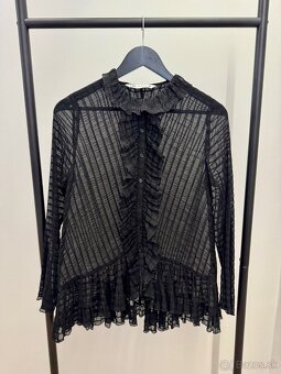 ZARA čierna košeľa blúzka - 2