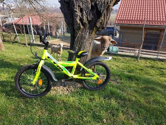Predám detský bicykel CTM Flash Žltá/Zelená 16" - 2