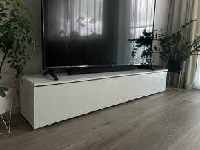 TV skrinka biely lesk - 2